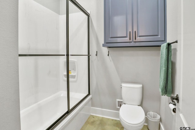 22302 County Road 422, Lindale, TX 75771 - full bathroom featuring bath / shower combo with glass door and toilet