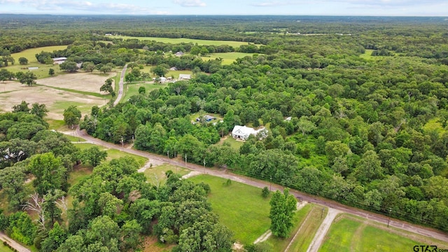 22302 County Road 422, Lindale, TX 75771 - aerial view of property and surrounding area with a forest