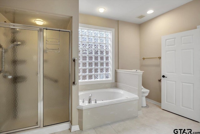 5405 Ashbury Ct, Tyler, TX 75703 - full bathroom featuring a bath, a stall shower, and healthy amount of natural light
