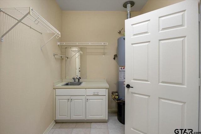 5405 Ashbury Ct, Tyler, TX 75703 - washroom with a sink and light tile patterned flooring