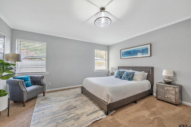 7411 Hollyoak Dr, Tyler, TX 75703 - carpeted bedroom featuring baseboards and crown molding
