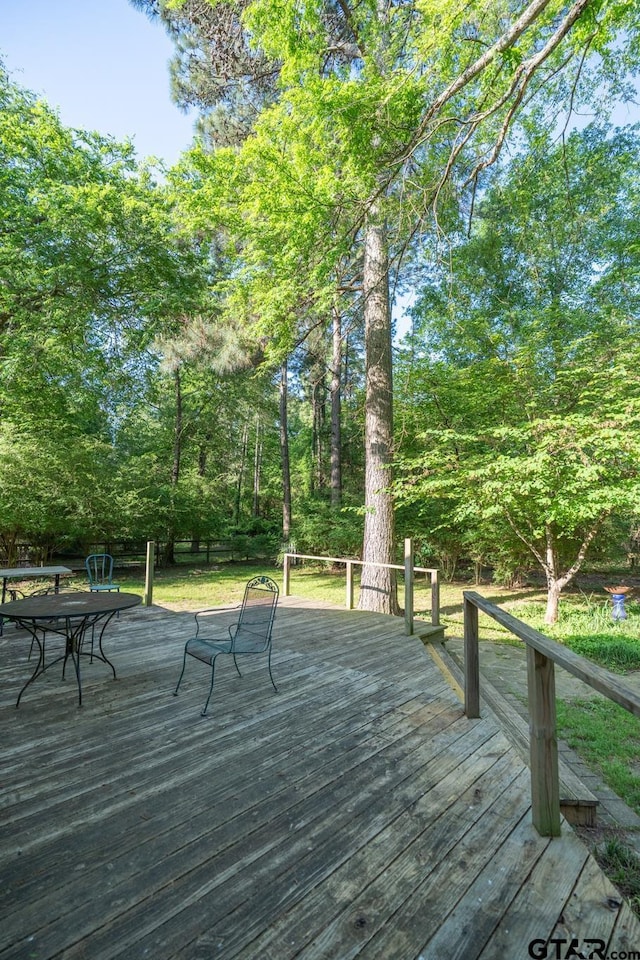 5646 Fm 346, Tyler, TX 75703 - view of wooden terrace