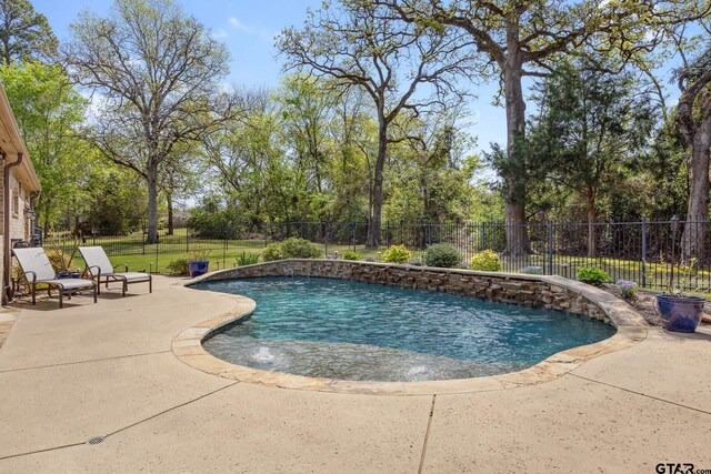 5875 Stonegate Trl, Tyler, TX 75703 - view of pool with a patio and fence