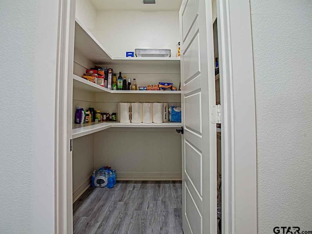 view of pantry