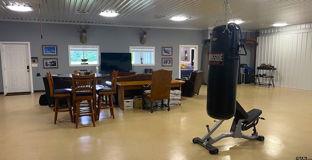 view of dining area