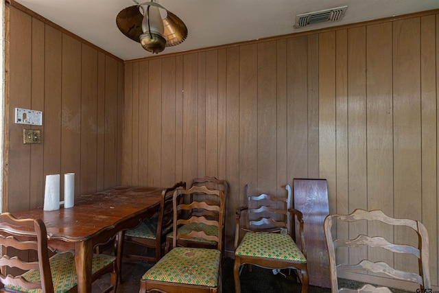 3131 Greg Ln, Tyler, TX 75701 - dining space with wood walls