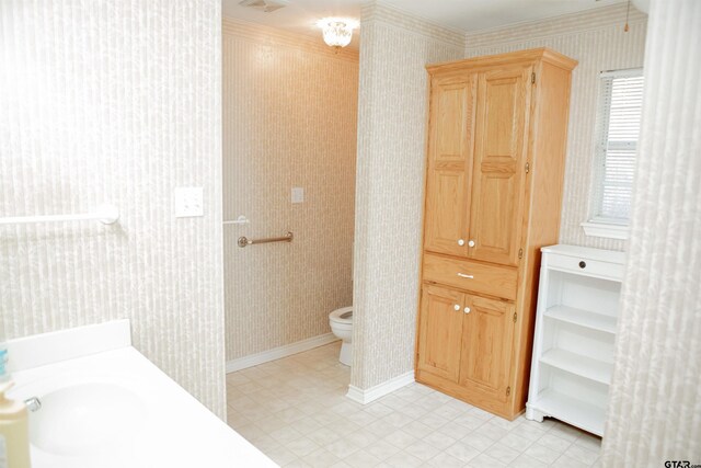 bathroom featuring toilet