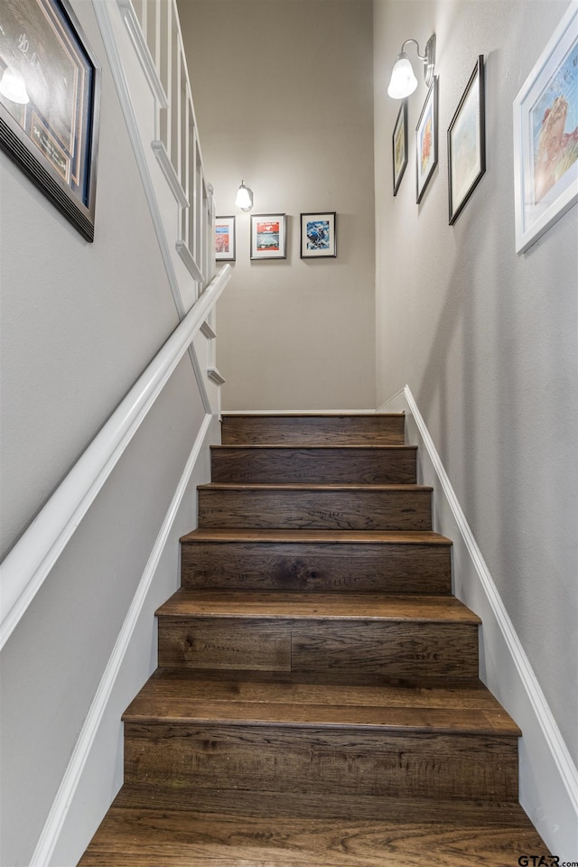 view of stairway