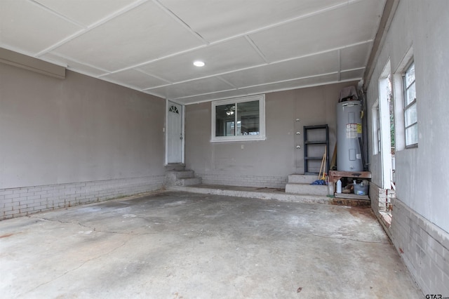 entrance to property with electric water heater