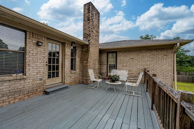 6001 Huntington Dr, Tyler, TX 75703 - view of wooden deck