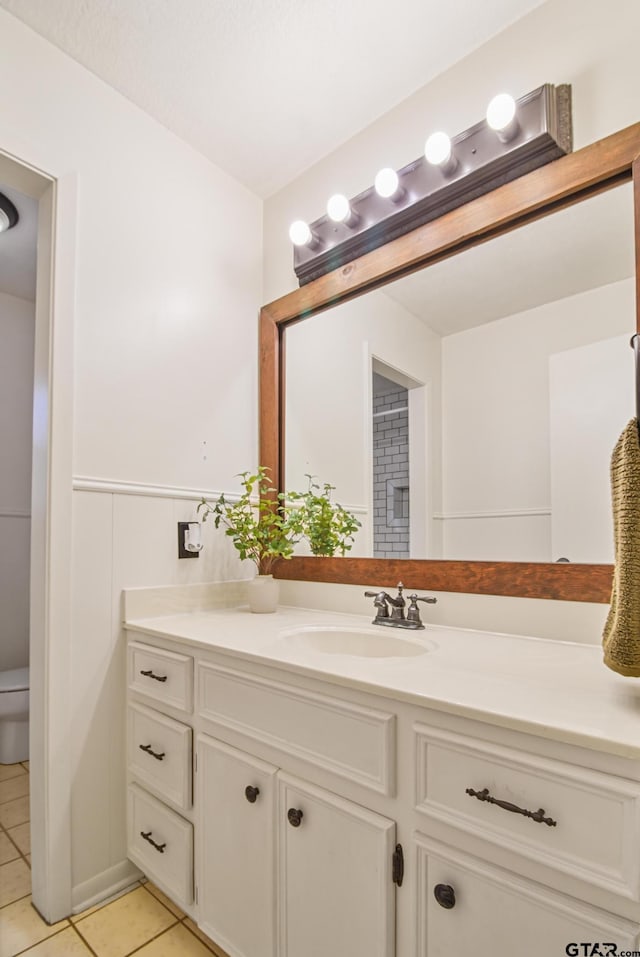 201 Karla Dr, Whitehouse, TX 75791 - bathroom featuring vanity and tile patterned floors