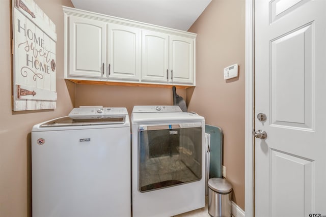 21105 Altuda Ln, Flint, TX 75762 - laundry room featuring independent washer and dryer and cabinet space