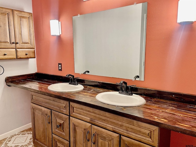 bathroom featuring vanity