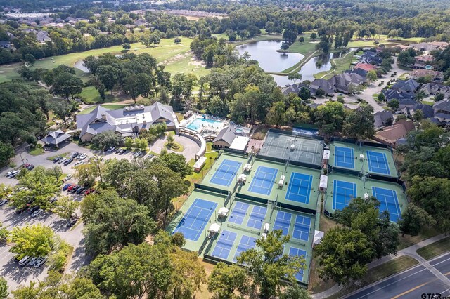 7117 Holly Square Ct, Tyler, TX 75703 - aerial view of property's location with a large body of water