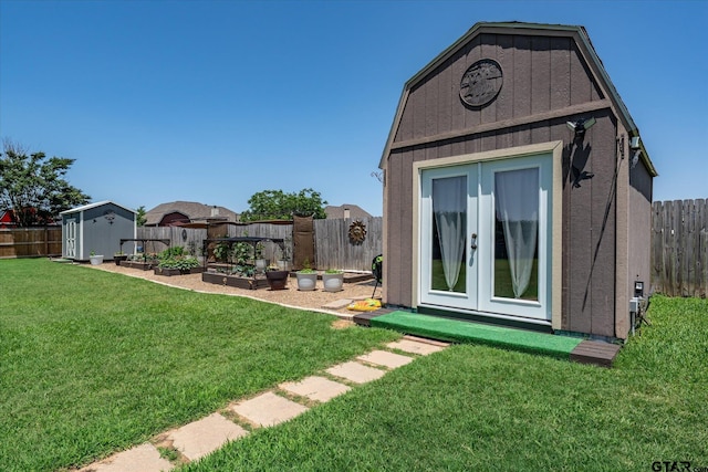 301 Zambezi Ln, Bullard, TX 75757 - rear view of property with a garden and french doors
