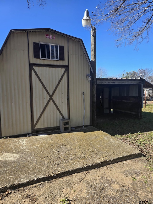 view of outbuilding