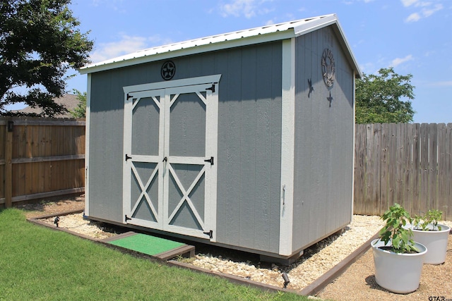 301 Zambezi Ln, Bullard, TX 75757 - view of shed featuring a fenced backyard