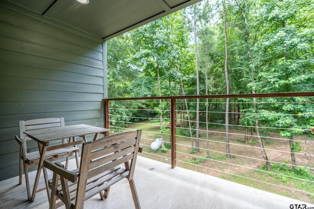 15683 Crk 472, Tyler, TX 75706 - balcony with a wooded view