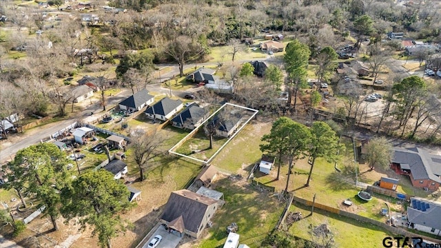 2609 Tulsa St, Tyler, TX 75702 - aerial overview of property's location with nearby suburban area
