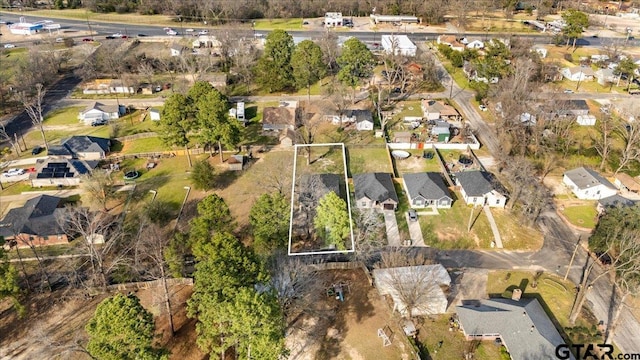 2609 Tulsa St, Tyler, TX 75702 - view of property location with nearby suburban area and property boundaries highlighted