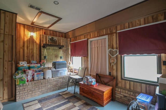 2391 Fm 16 W, Tyler, TX 75706 - miscellaneous room featuring wooden walls and concrete flooring