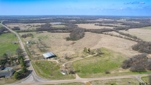 drone / aerial view featuring a rural view