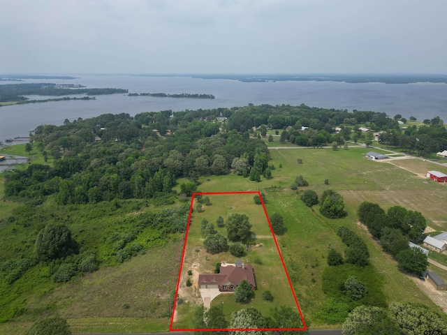 1745 County Road 1570, Alba, TX 75410 - view of property location featuring a large body of water and property boundaries highlighted