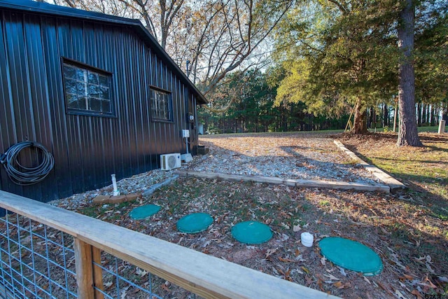 view of yard with ac unit