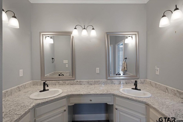 bathroom with vanity