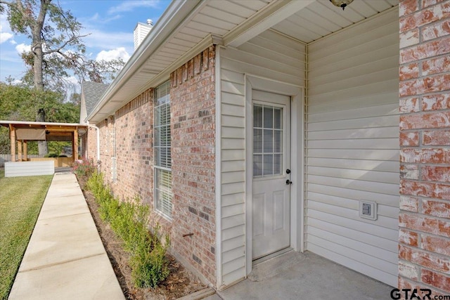 view of entrance to property