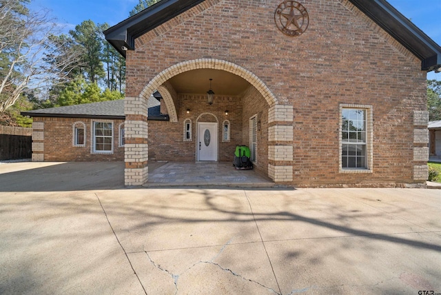 exterior space with a patio