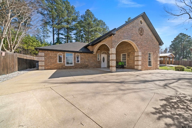 view of front of home