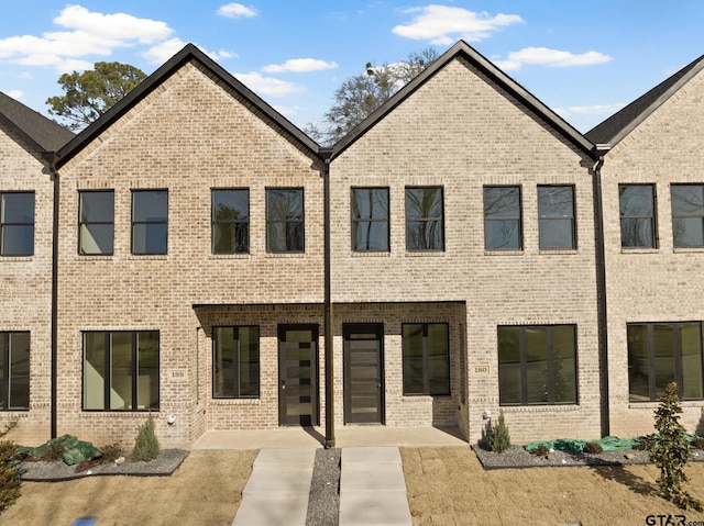 view of front of house with a patio area