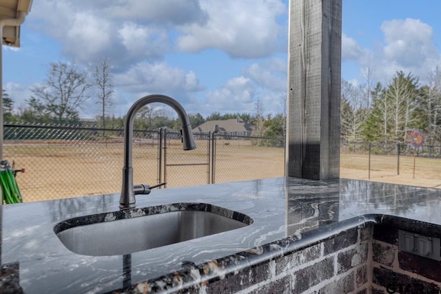 exterior details with sink