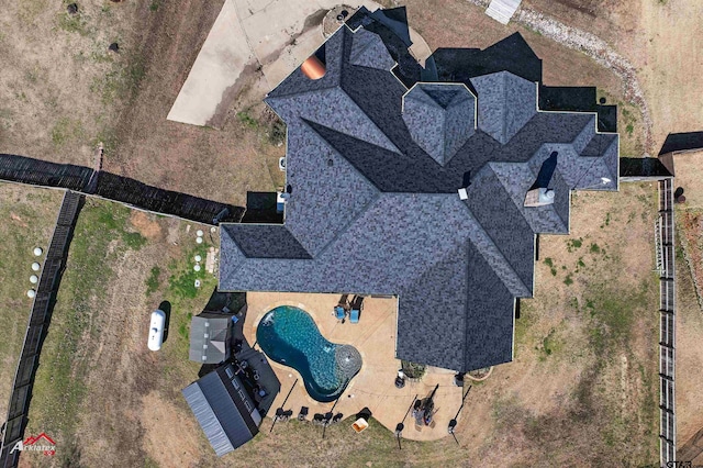 birds eye view of property