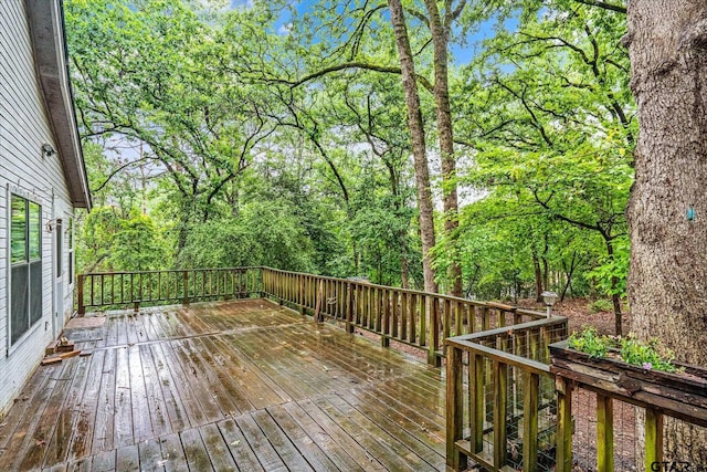 141 Green Mesa Ln, Holly Lake Ranch, TX 75765 - view of deck