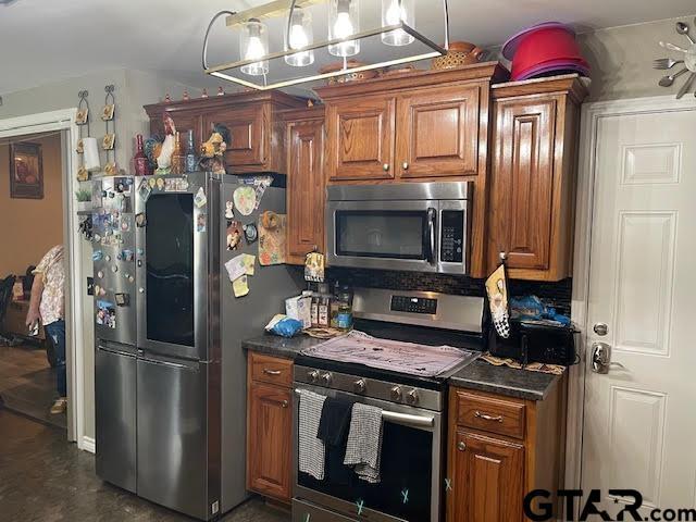 kitchen with stainless steel appliances