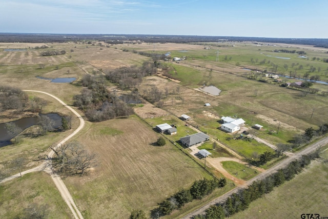 bird's eye view featuring a rural view