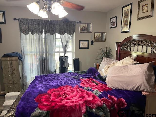 bedroom with ceiling fan