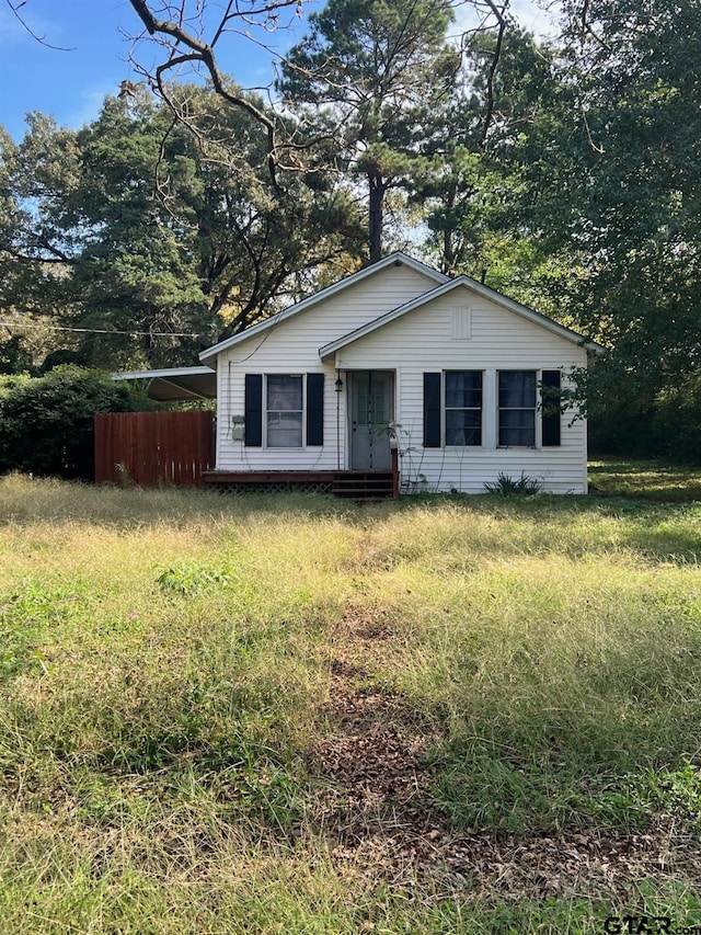 view of front of home