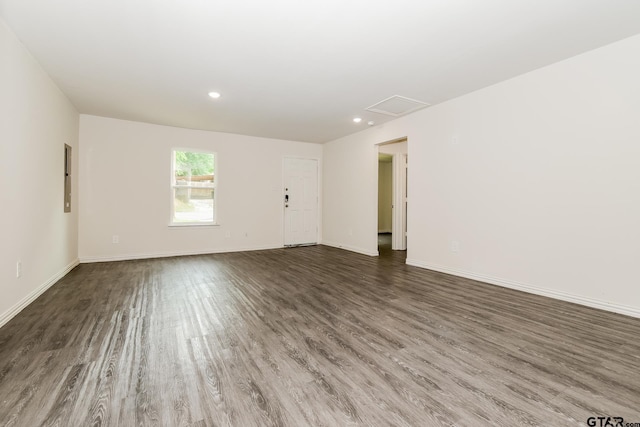 613 S Baxter, Tyler, TX 75701 - empty room with wood finished floors and recessed lighting