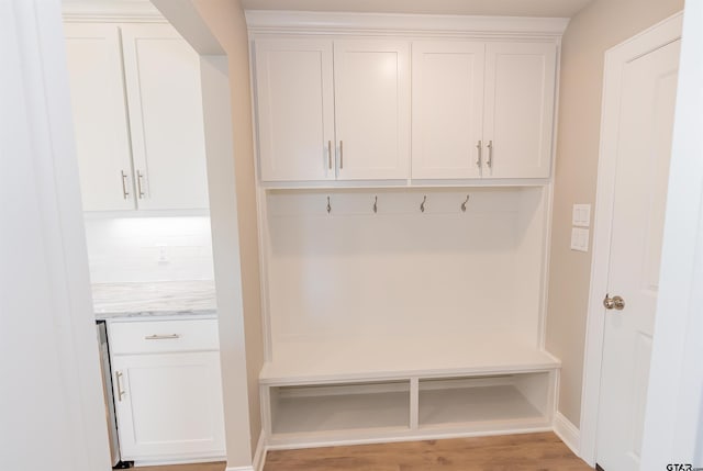 414 Bluebonnet Cir, Chandler, TX 75758 - mudroom with light wood-style flooring and baseboards