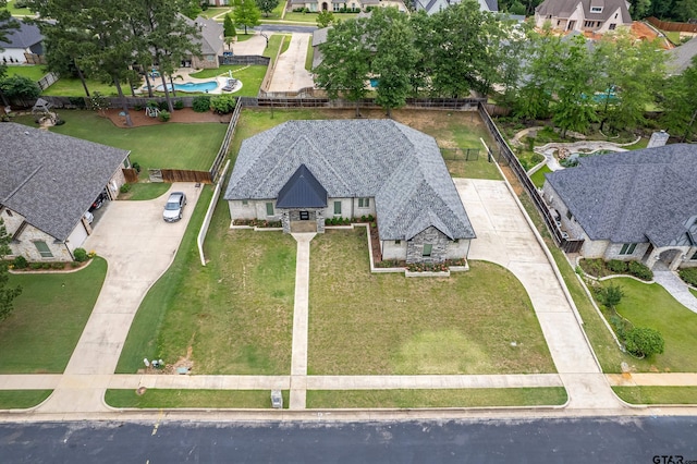 1569 Cooks Xing, Tyler, TX 75703 - aerial overview of property's location featuring a pool area and nearby suburban area