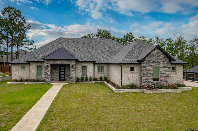 1569 Cooks Xing, Tyler, TX 75703 - view of front of property featuring a front yard and a shingled roof