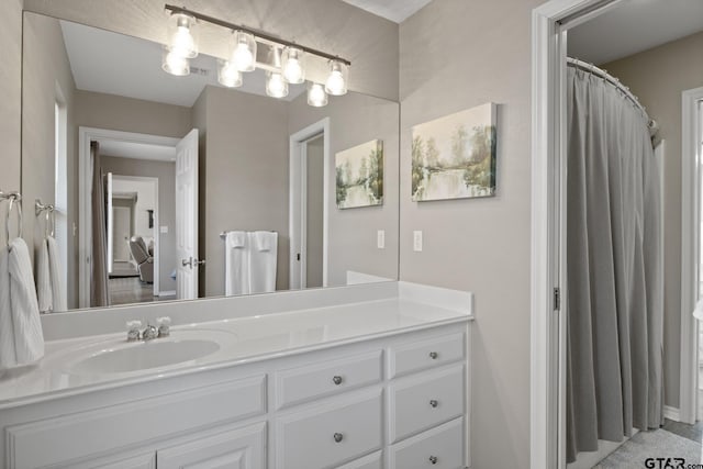 full bathroom with vanity