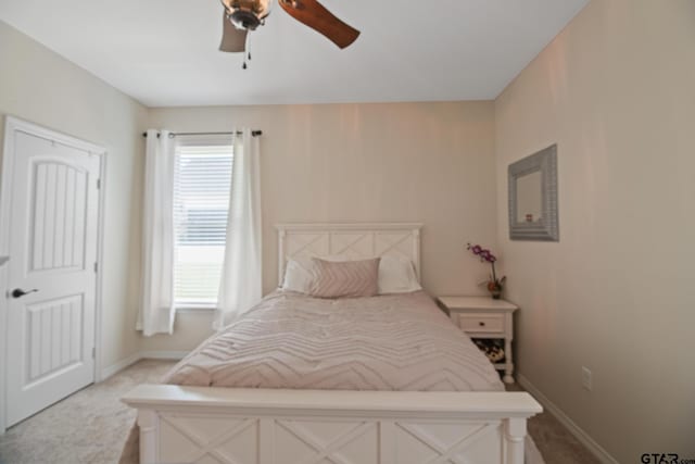 109 Nathan, Chandler, TX 75758 - bedroom featuring carpet floors and a ceiling fan