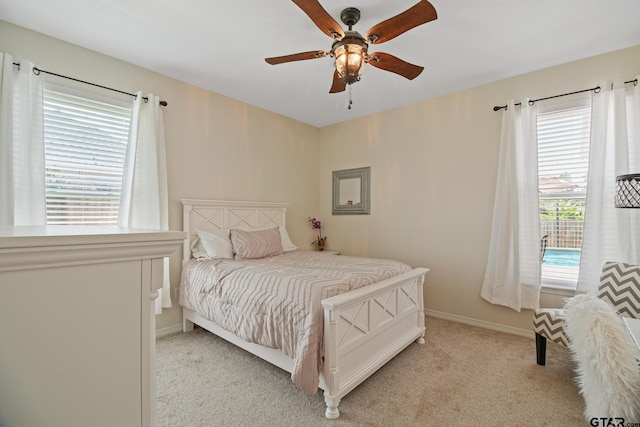 109 Nathan, Chandler, TX 75758 - bedroom featuring light colored carpet and a ceiling fan