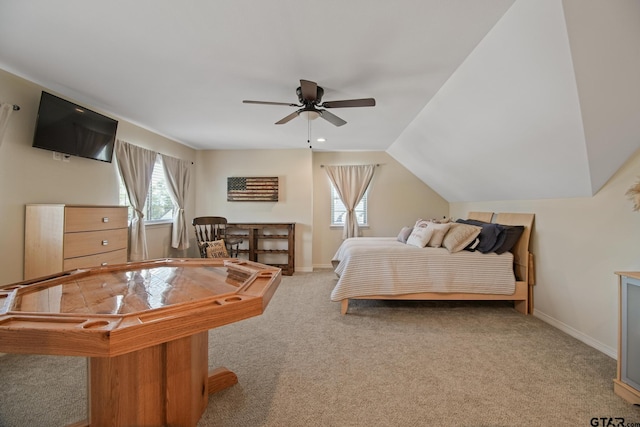 109 Nathan, Chandler, TX 75758 - carpeted bedroom featuring baseboards and vaulted ceiling