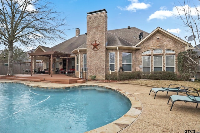 view of pool with a patio area