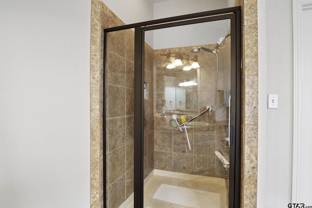 bathroom with an enclosed shower